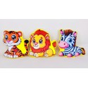 Jungle animals - 144 pcs